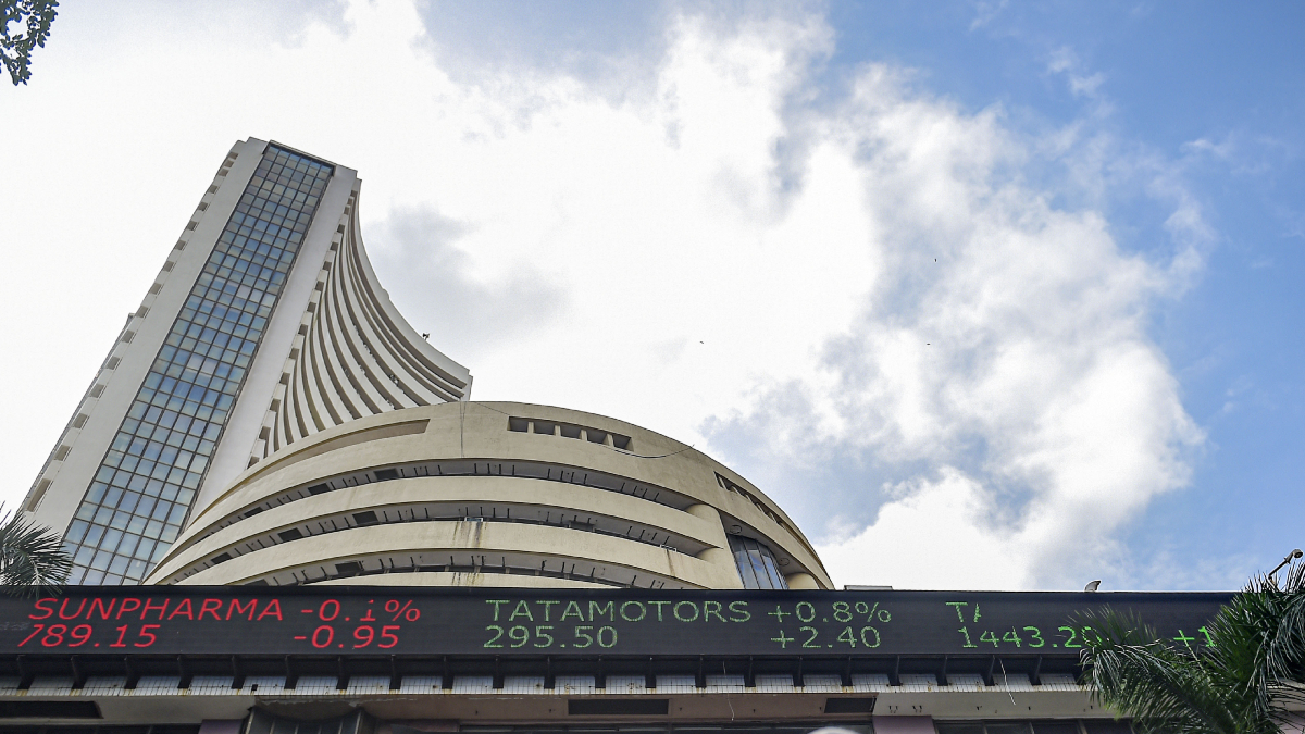 business market opening bell sensex down over 100 points nifty below 23 050