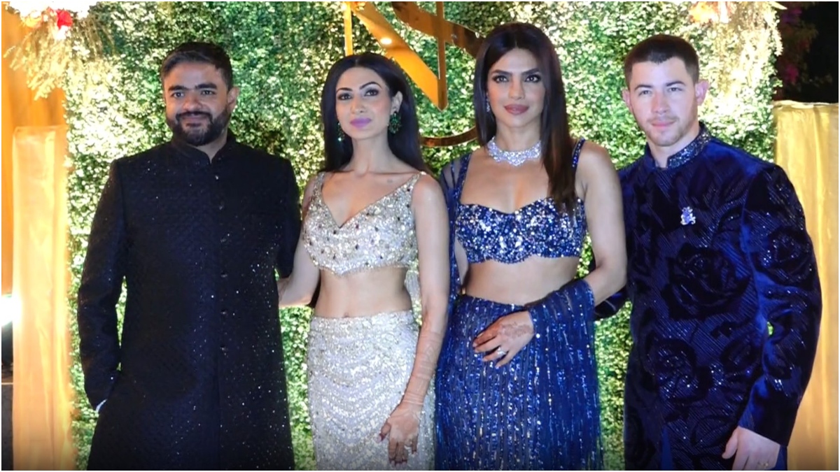 Priyanka Chopra, Nick Jonas attend Siddharth Chopra’s wedding ceremony in Mumbai | See viral videos