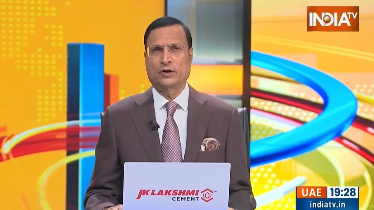 Aaj Ki Baat with Rajat Sharma. 