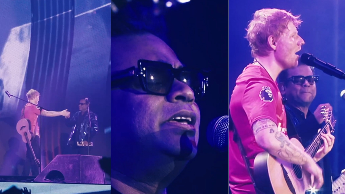 AR Rahman joins Ed Sheeran during Chennai concert, duo performs ‘Shape of You x Urvasi’ mashup