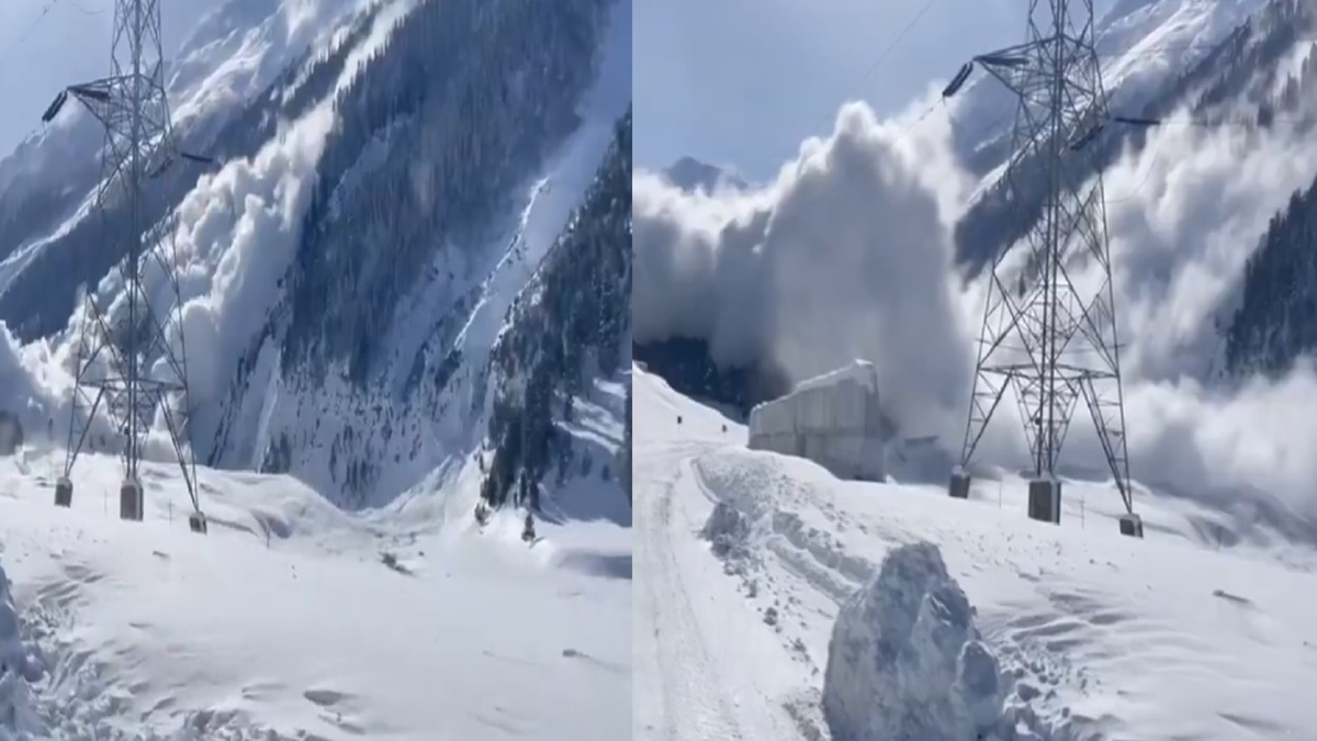 Avalanche hits Kashmir's Sonamarg, horrific incident at tourist site caught on camera