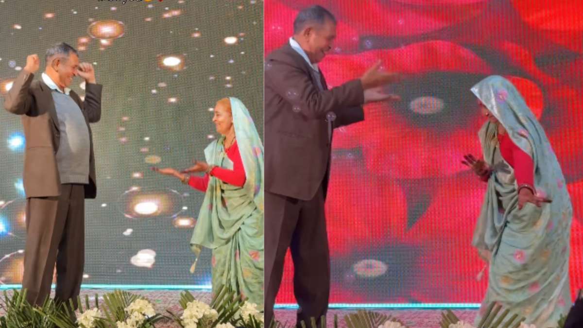 Elderly couple wins hearts with their 'cute' dance moves to 'Mai Kya Karoon Ram' | Watch Viral Video