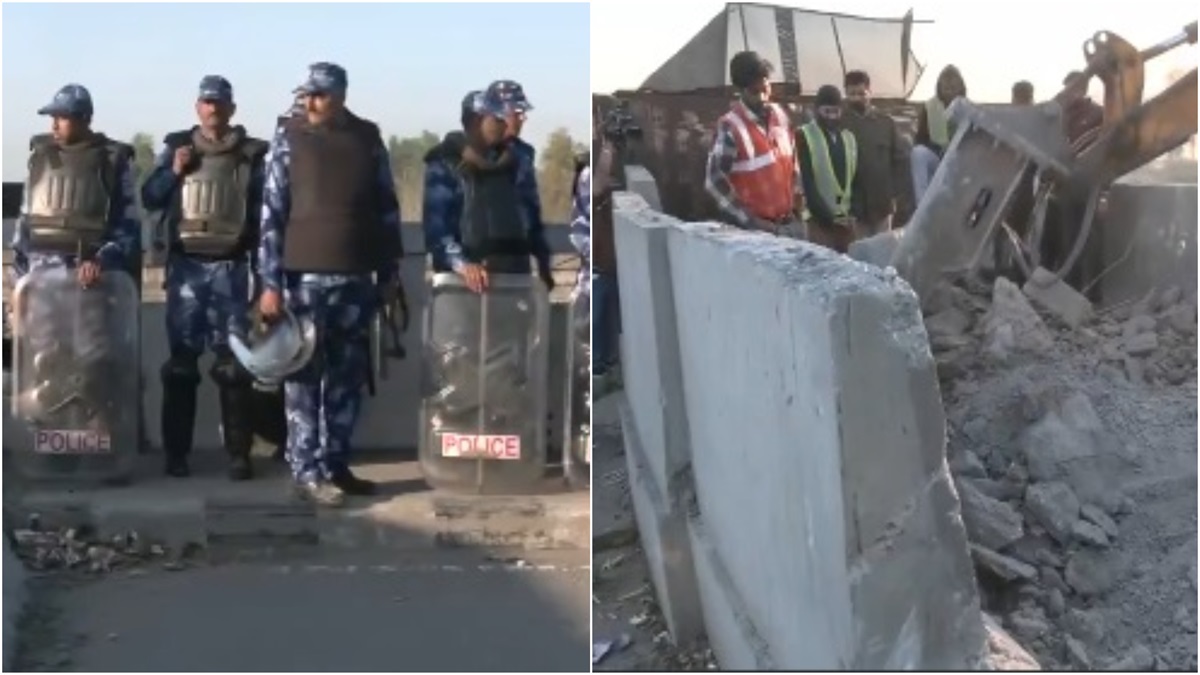 Farmers protest: Security tightened as police remove barricades at Haryana-Punjab Shambhu border | VIDEO