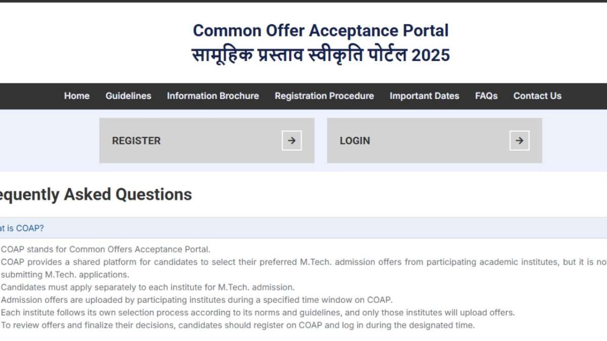 GATE 2025 COAP schedule out for MTech admissions, PSU recruitment, registration begins soon