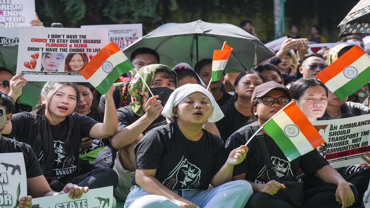 Kuki-Zo groups from Manipur demand separate Union Territory, stage protest in Delhi