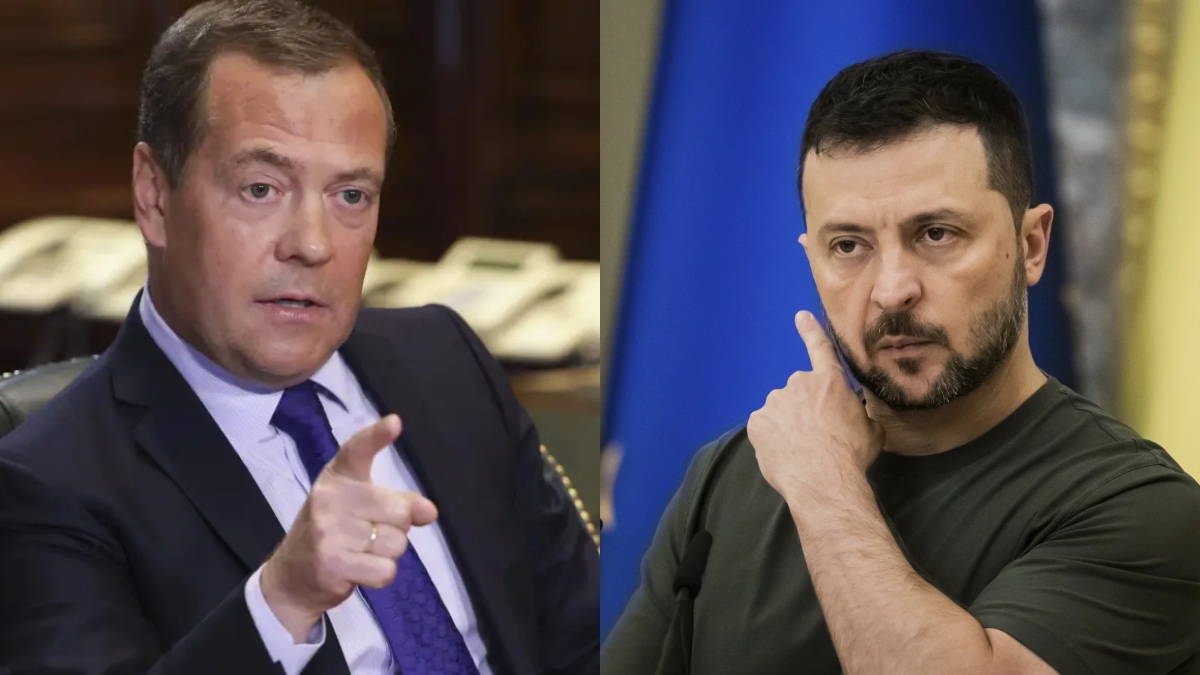 Dmitry Medvedev, former Russia President, reacts on Zelenskyy's spat