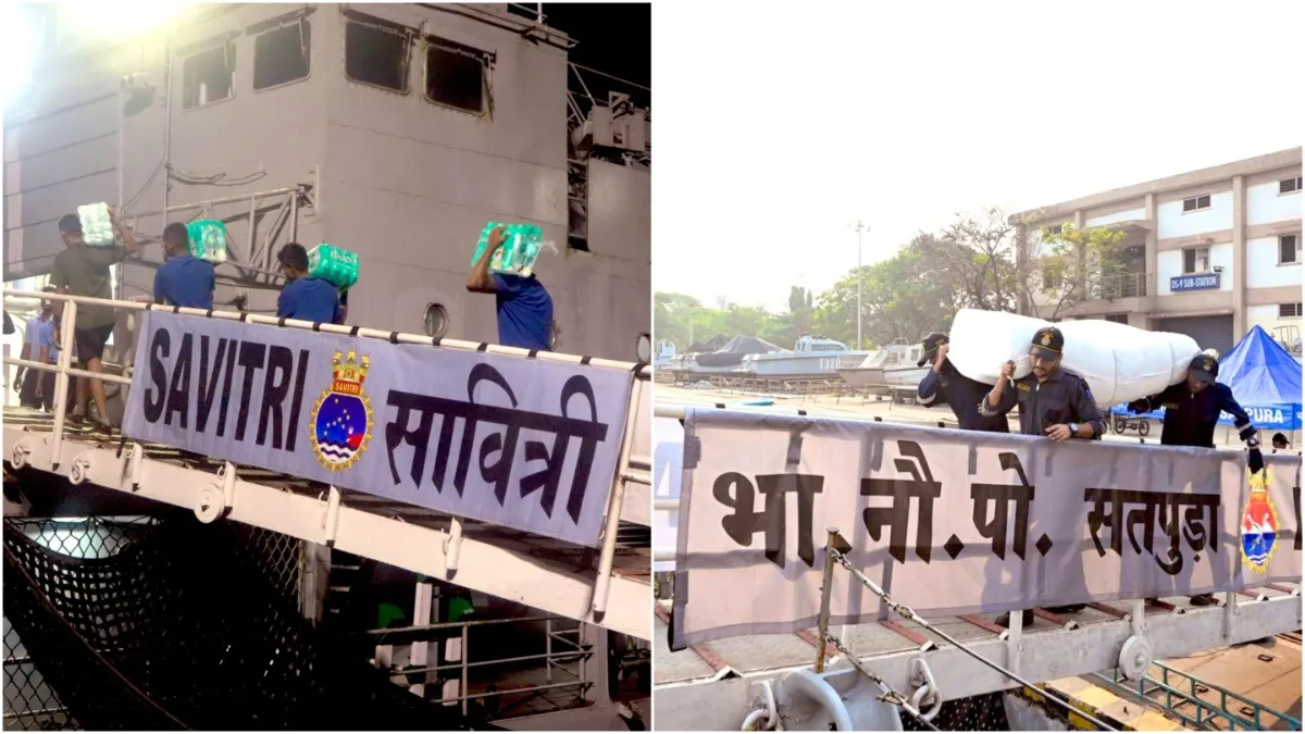 Indian Navy deploys two warships, field hospital for Myanmar relief mission