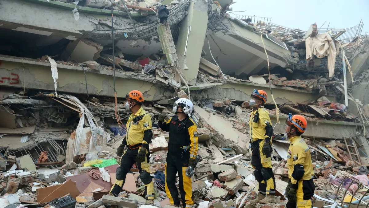 The official relief efforts are prioritising government offices and staff housing