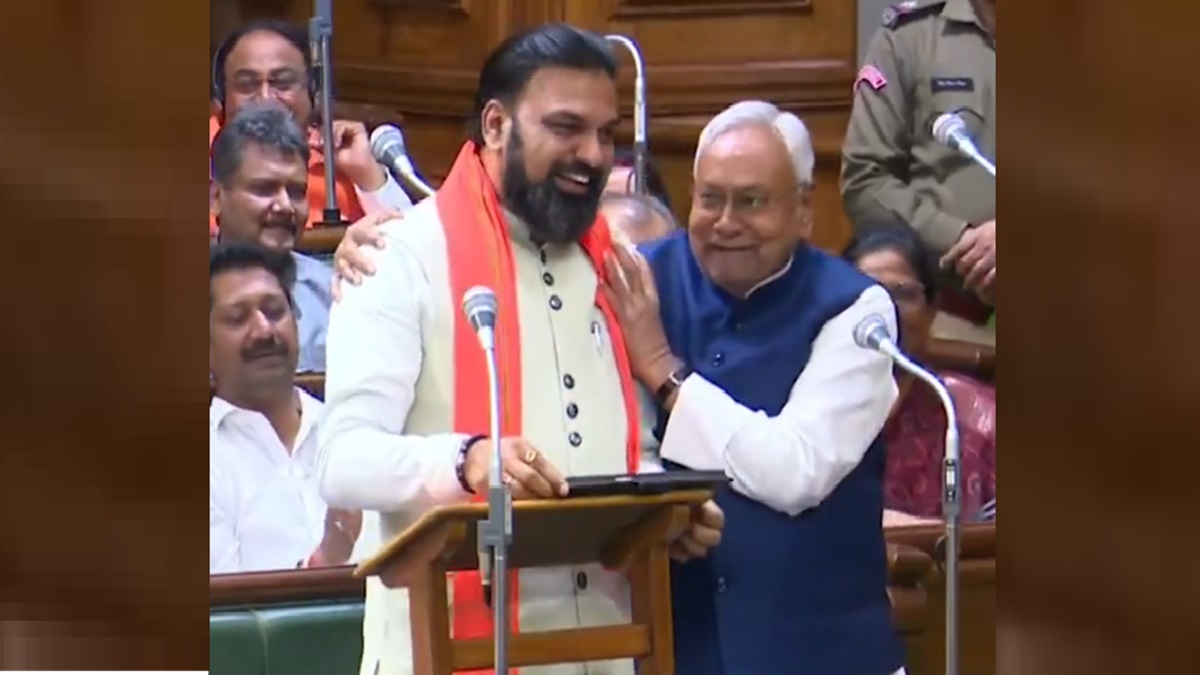 Nitish Kumar pats his deputy Samrat Choudhary's back after his Bihar budget presentation | Watch