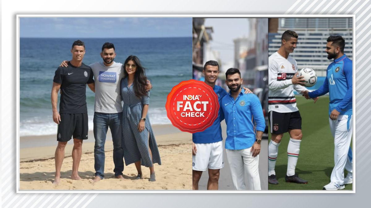 Fact Check: Virat Kholi and Anushka Sharma meet Cristiano Ronaldo? Know truth behind viral photos