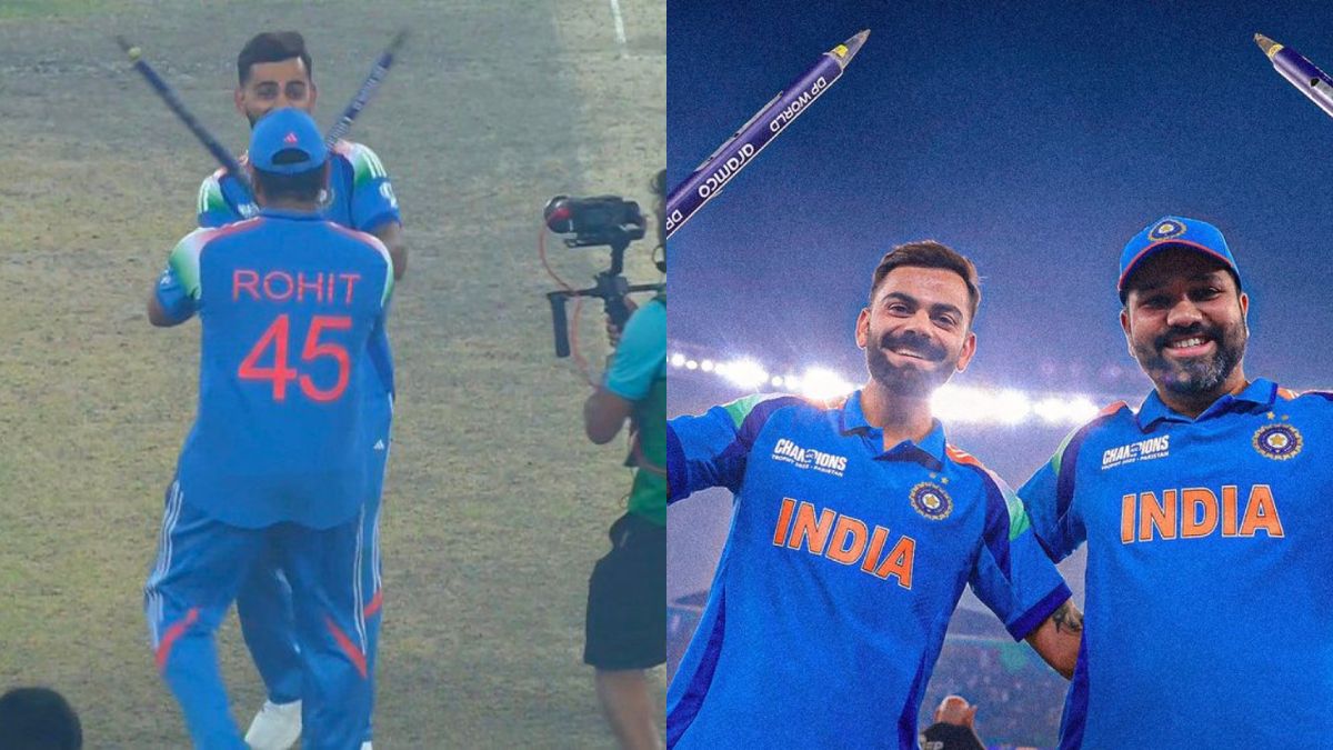 Virat Kohli, Rohit Sharma play Dandiya with stumps after India win Champions Trophy 2025