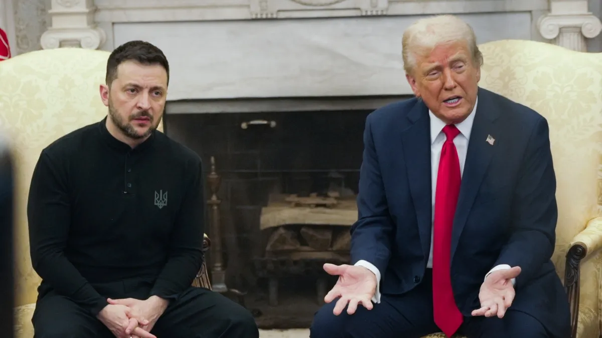 Donald Trump with Volodymyr Zelenskyy