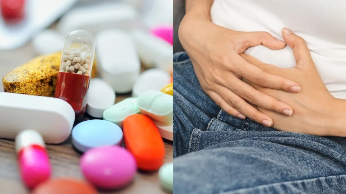 Consuming antibiotics can cause damage to stomach