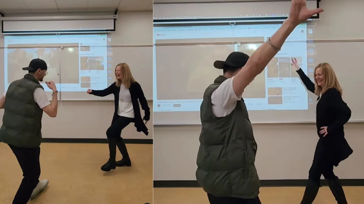 Canadian Professor's heartwarming dance video with student wins the internet