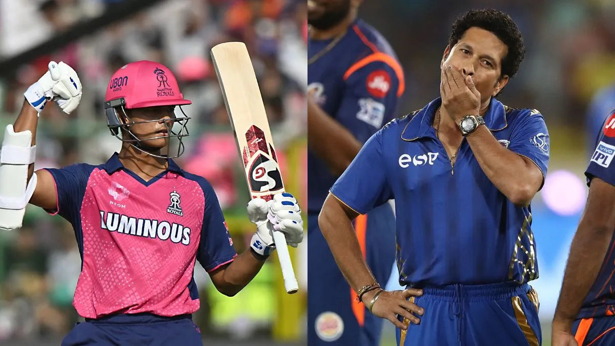 Yashasvi Jaiswal and Sachin Tendulkar