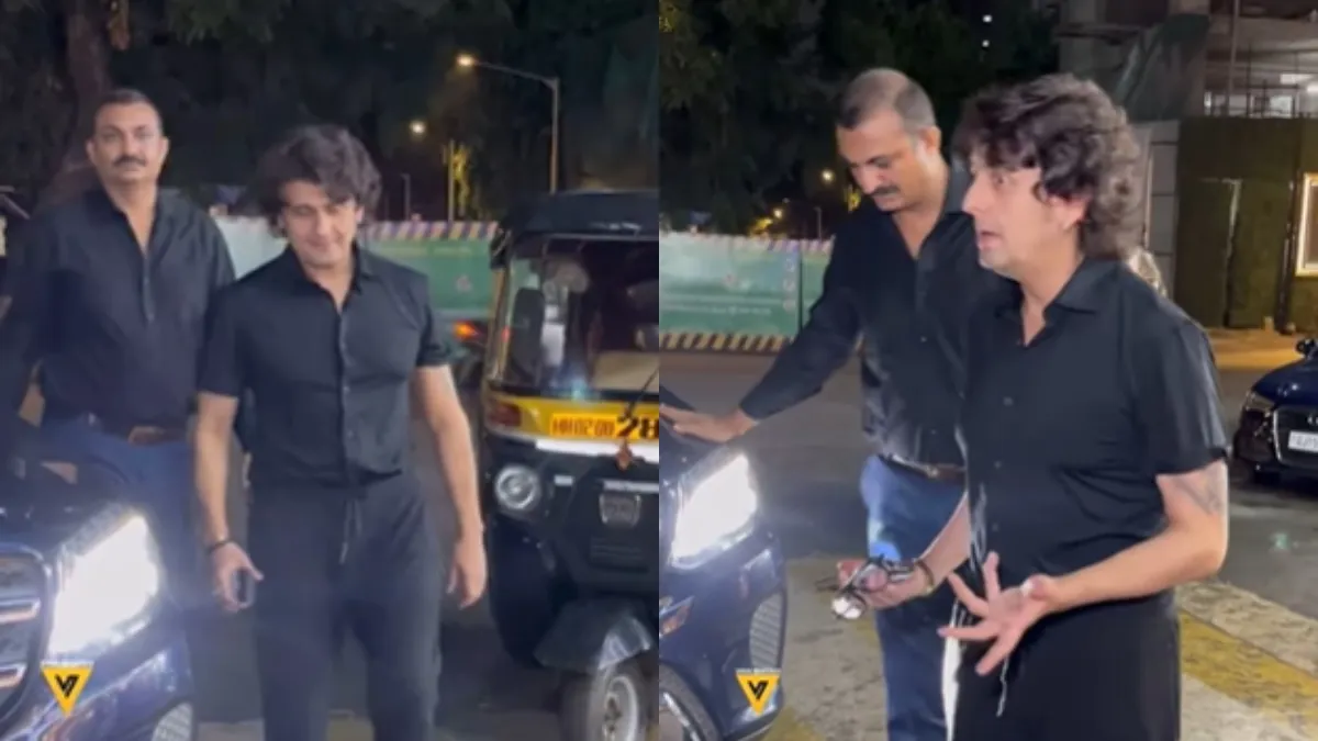 Sonu Nigam narrowly escapes a car accident during Mumbai outing with friends | WATCH
