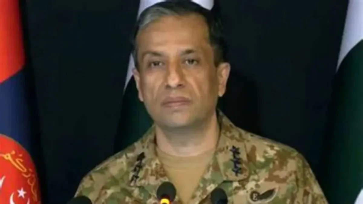 Pakistani army spokesperson Lieutenant General Ahmed Sharif Chaudhry. 