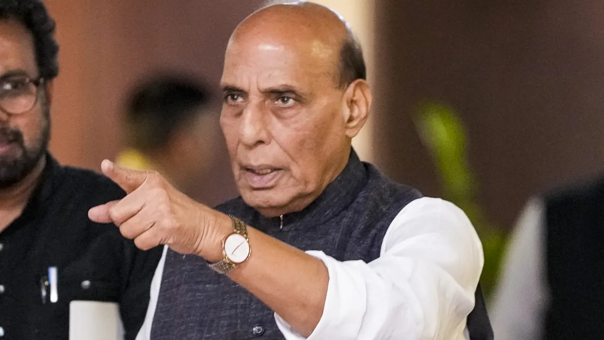 Defence Minister Rajnath Singh.