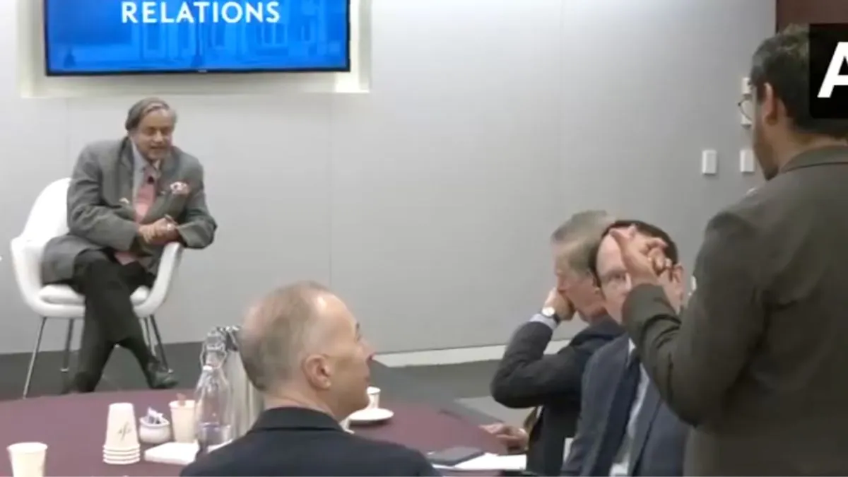 Shashi Tharoor in US. Shashi Tharoor in US