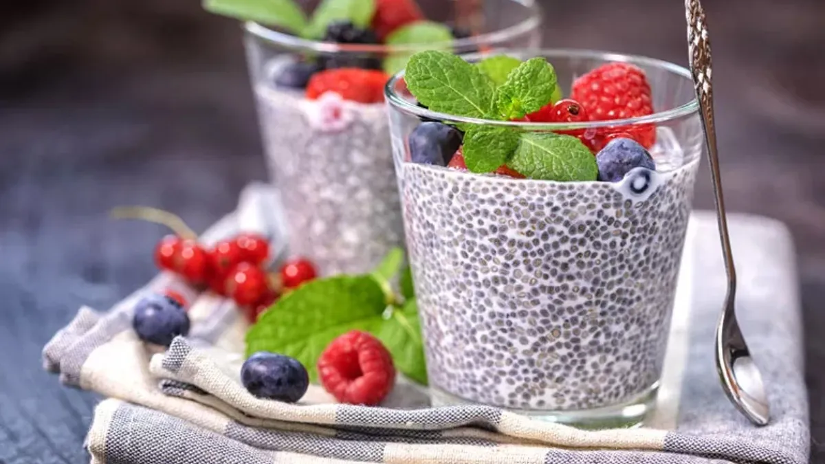 Try this delicious jamun chia seed pudding