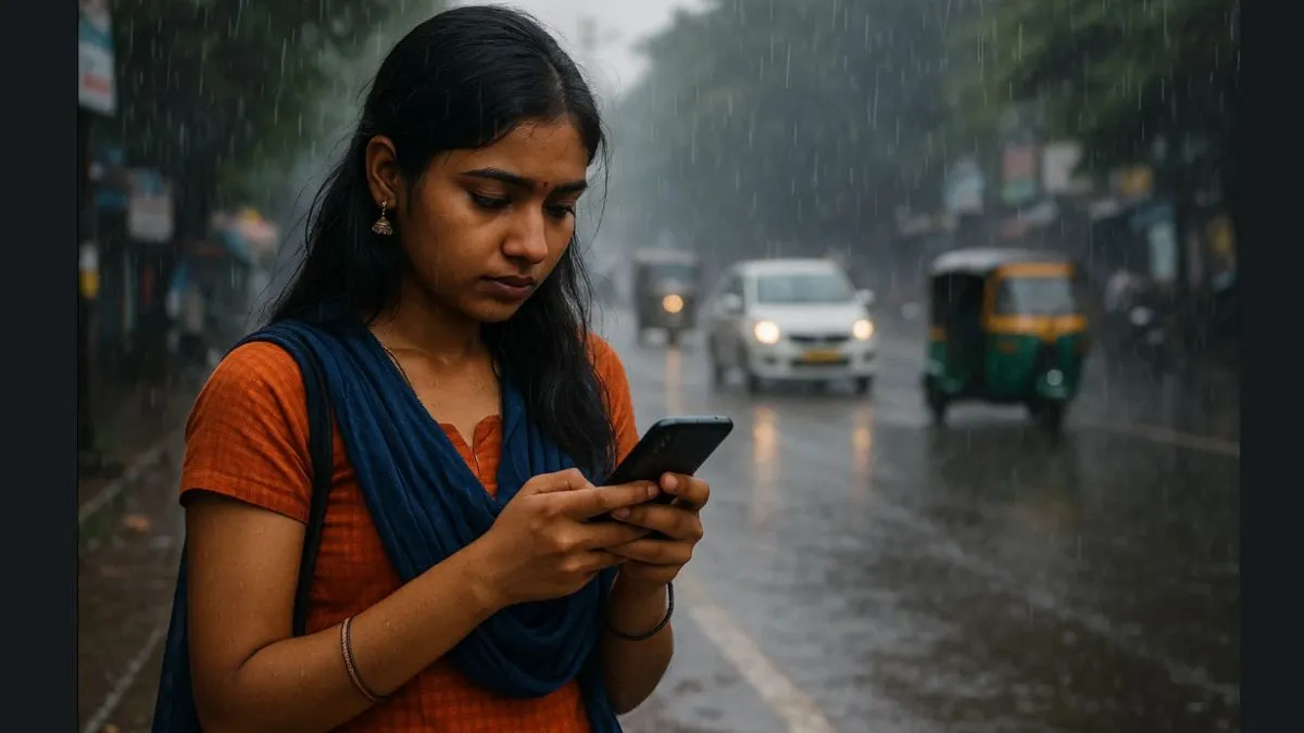 Using smartphone in rain could be dangerous