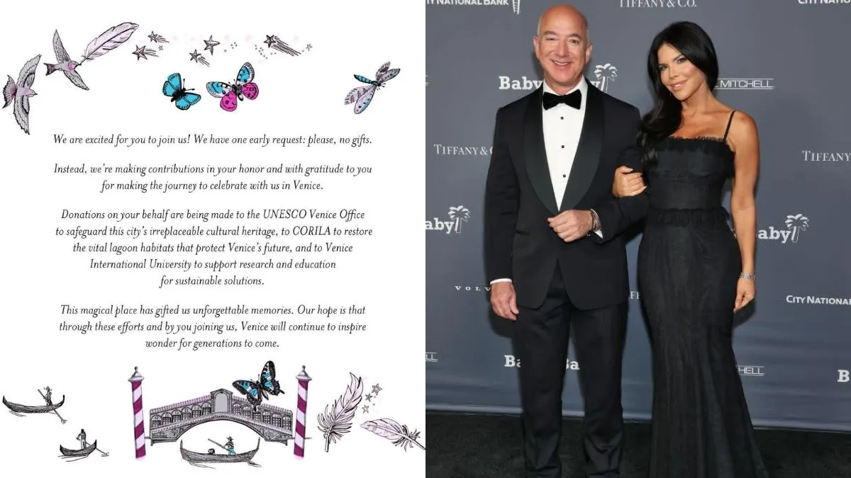 Invitation cards of Jeff Bezos' wedding leaked