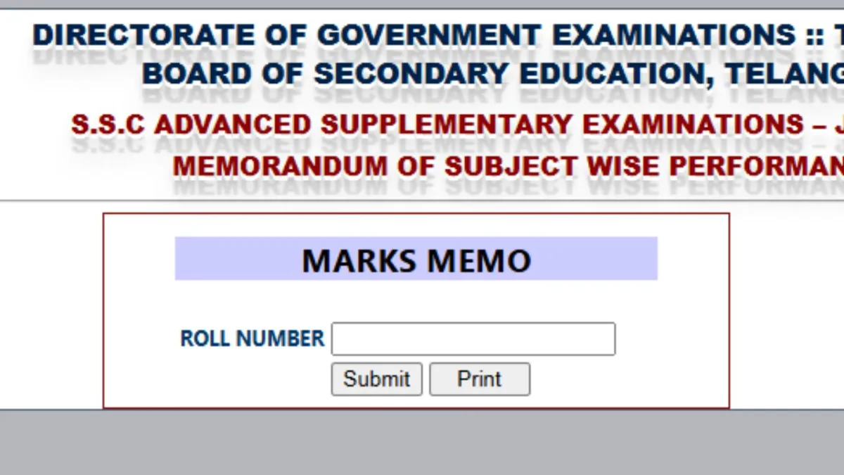 TS SSC 2025 supply result declared