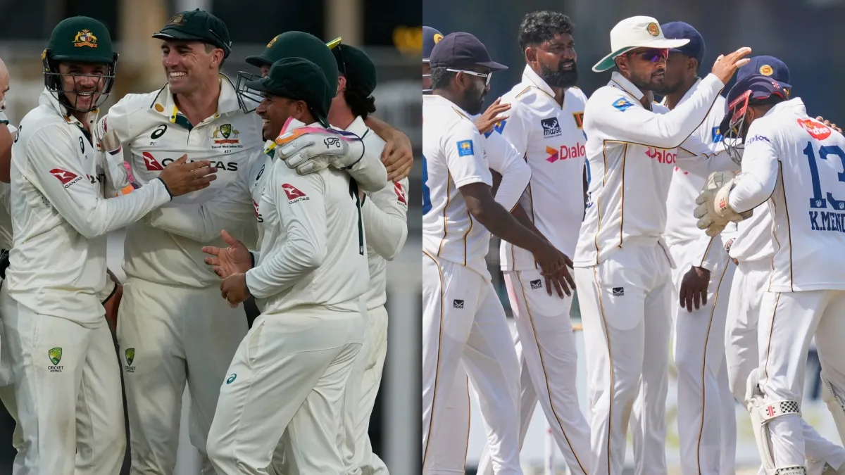 Australia and Sri Lanka teams.