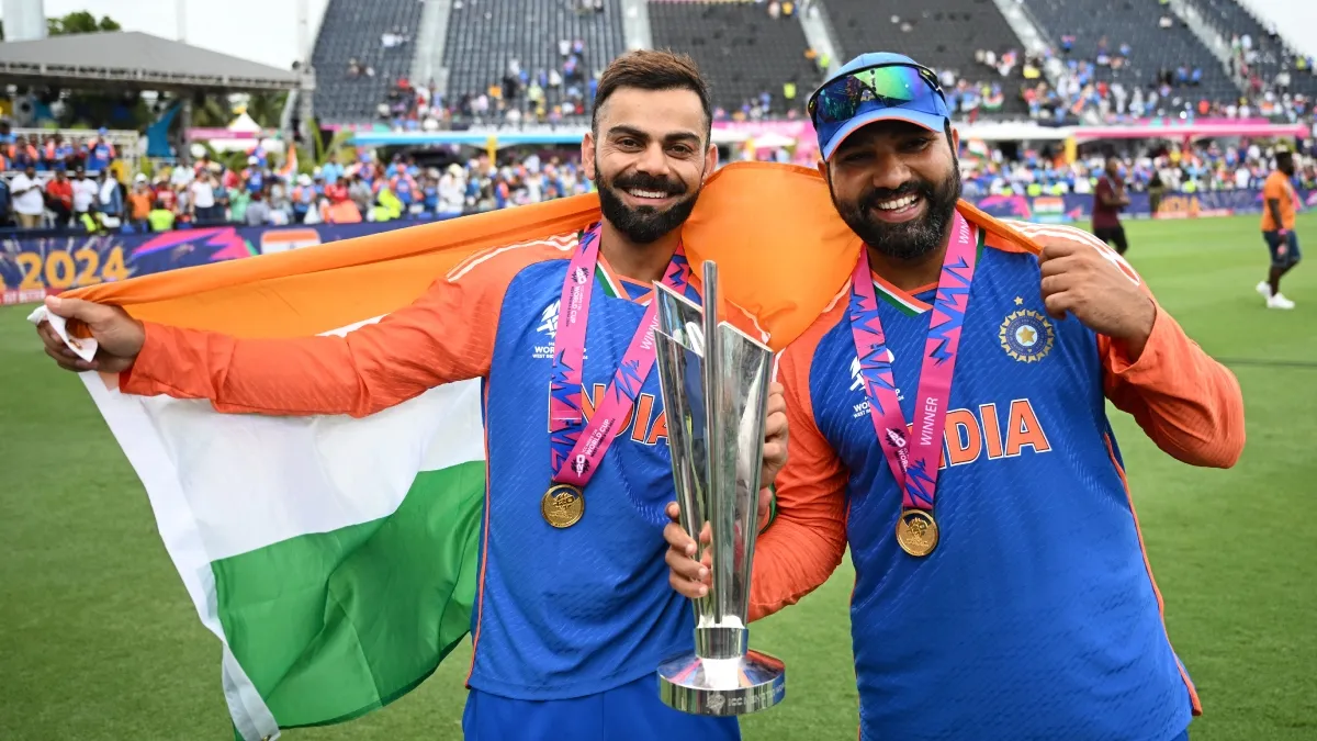 Virat Kohli and Rohit Sharma.