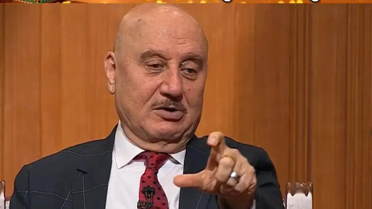 Bollywood actor Anupam Kher. 