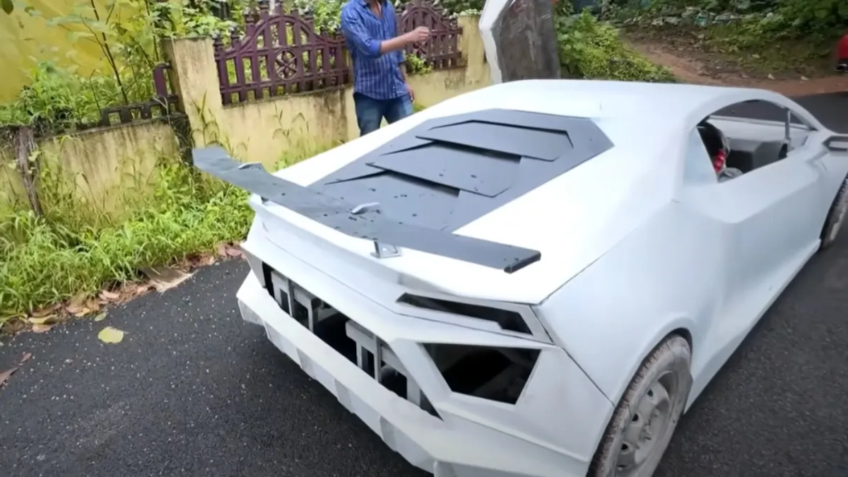 Kerala man creates a Lamborghini Huracan out of Maruti Alto spares.