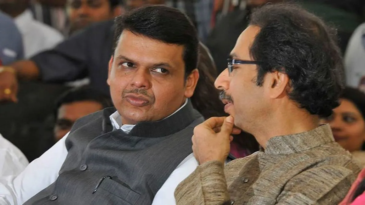  Maharashtra Chief Minister Devendra Fadnavis and Shiv Sena (UBT) chief Uddhav Thackeray.