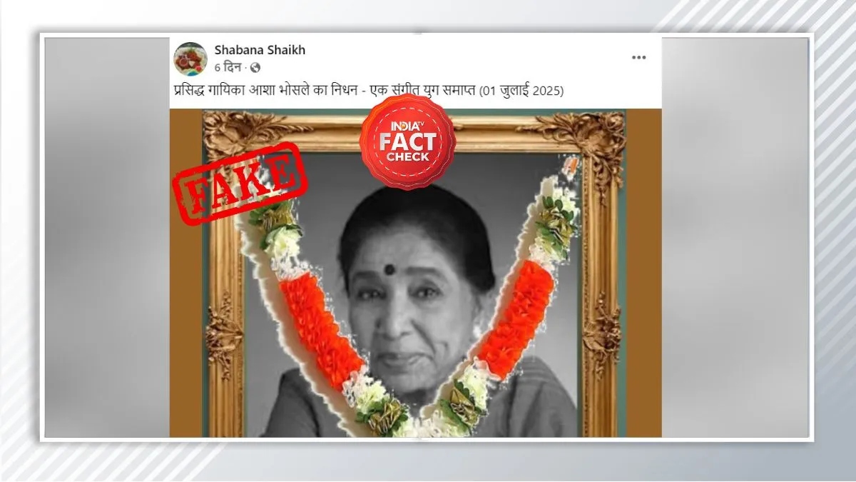 Fact Check Is legendary singer Asha Bhosle no more? Know truth behind