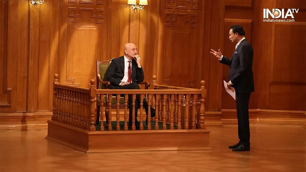 Anupam Kher in conversation with Rajat Sharma on Aap Ki Adalat