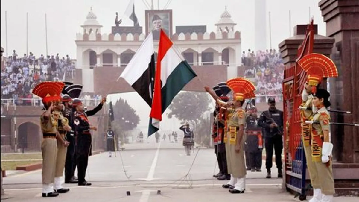 Attari-Wagah border.