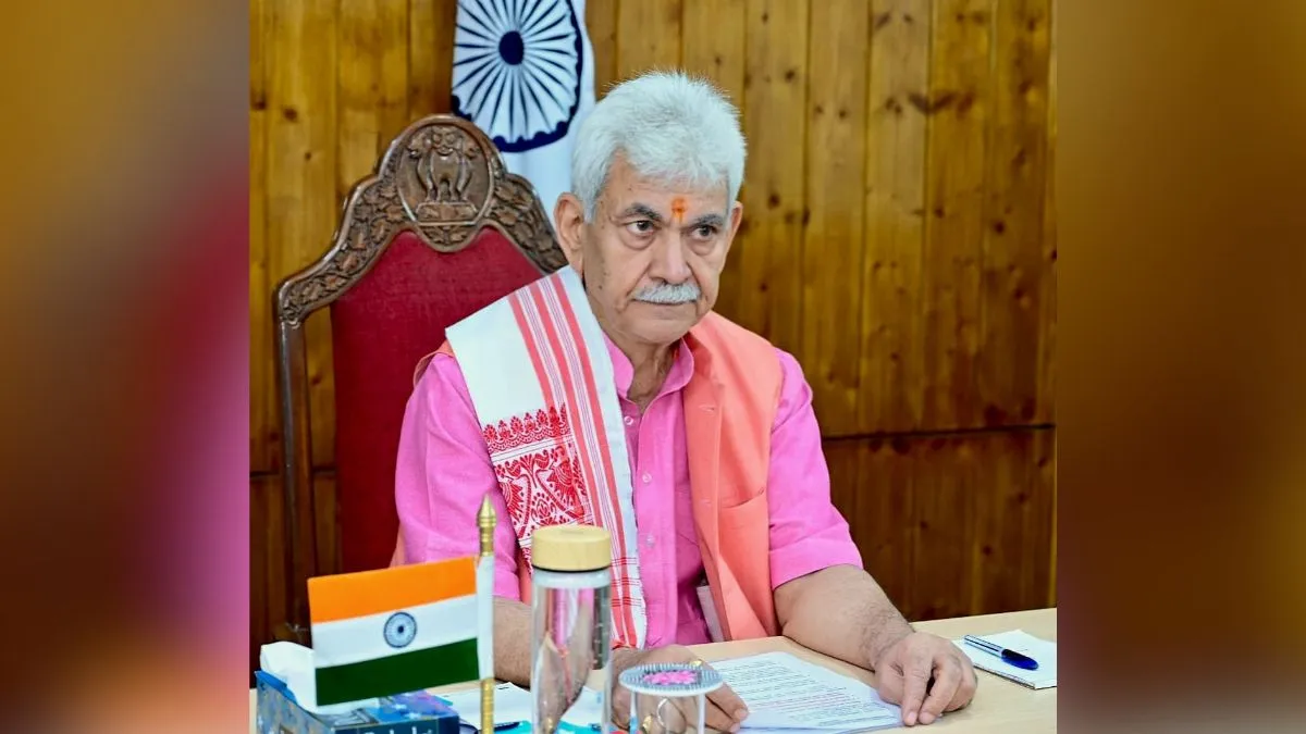 Jammu and Kashmir LG Manoj Sinha. 