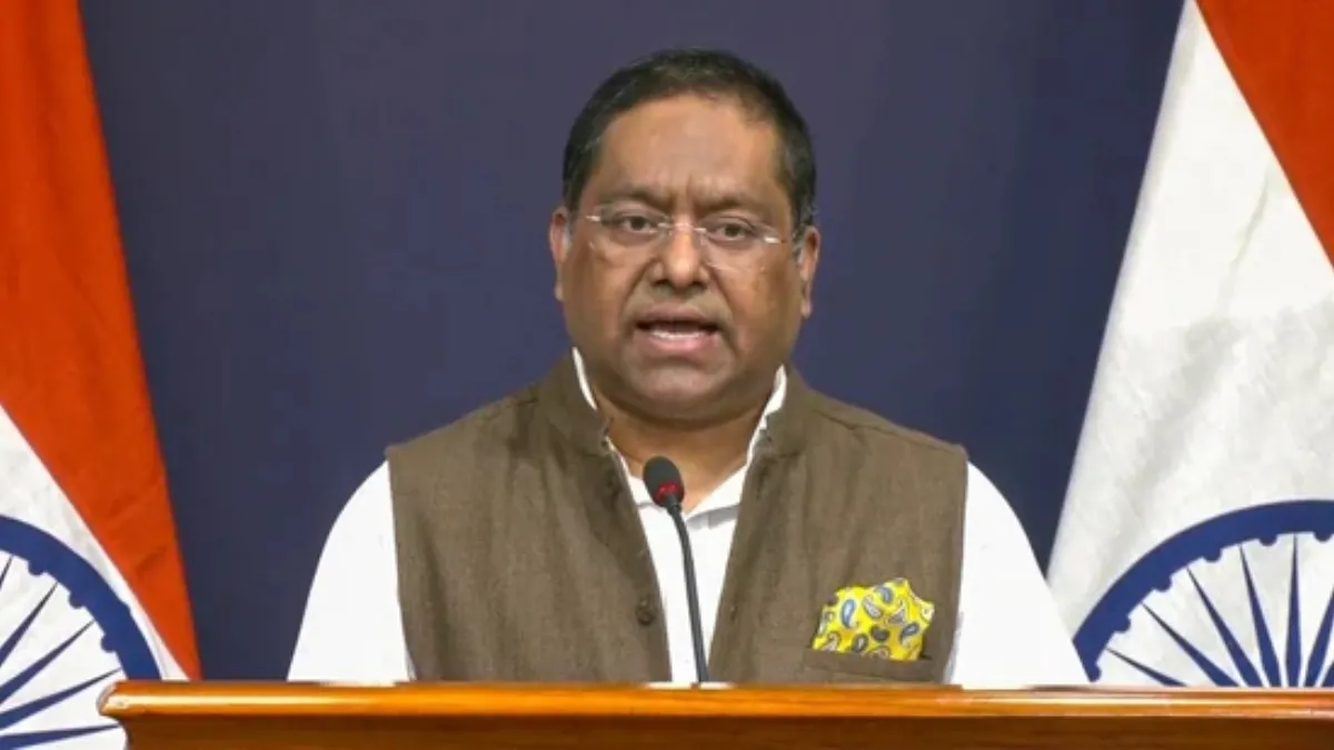 Ministry of External Affairs Spokesperson Randhir Jaiswal