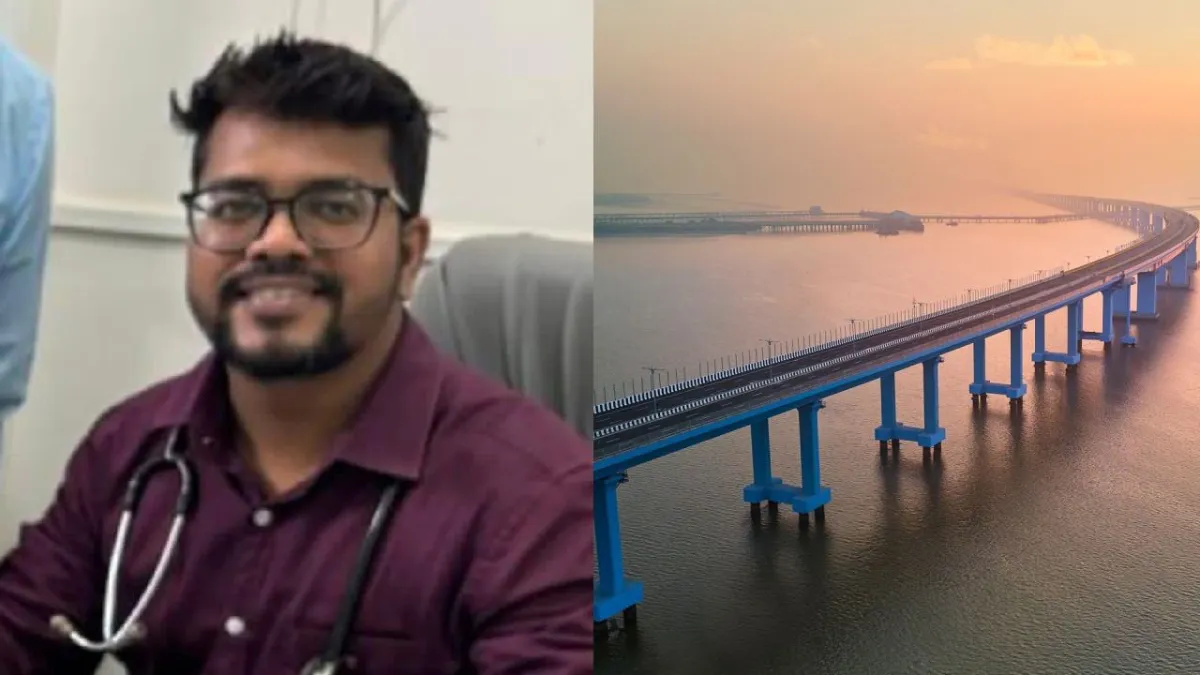 32-year-old Dr Omkar jumped off the Atal Setu on Monday night and has been missing since then