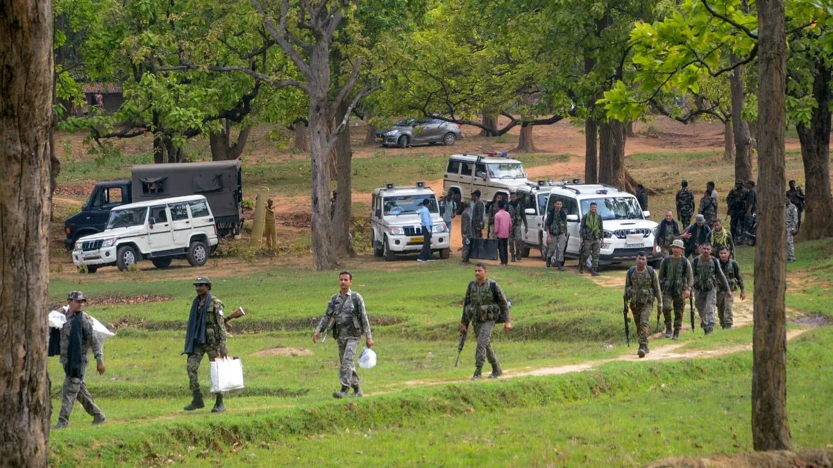 Security personnel conduct an anti-Naxal operations. (PTI photo used for representation)