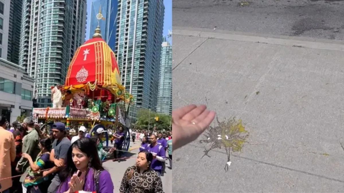 Egg attack on devotees