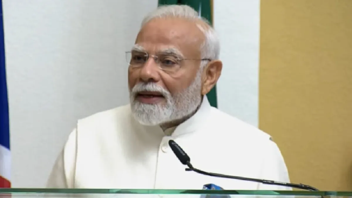 PM Modi addressed the Namibian Parliament after receiving the country's highest civilian honour