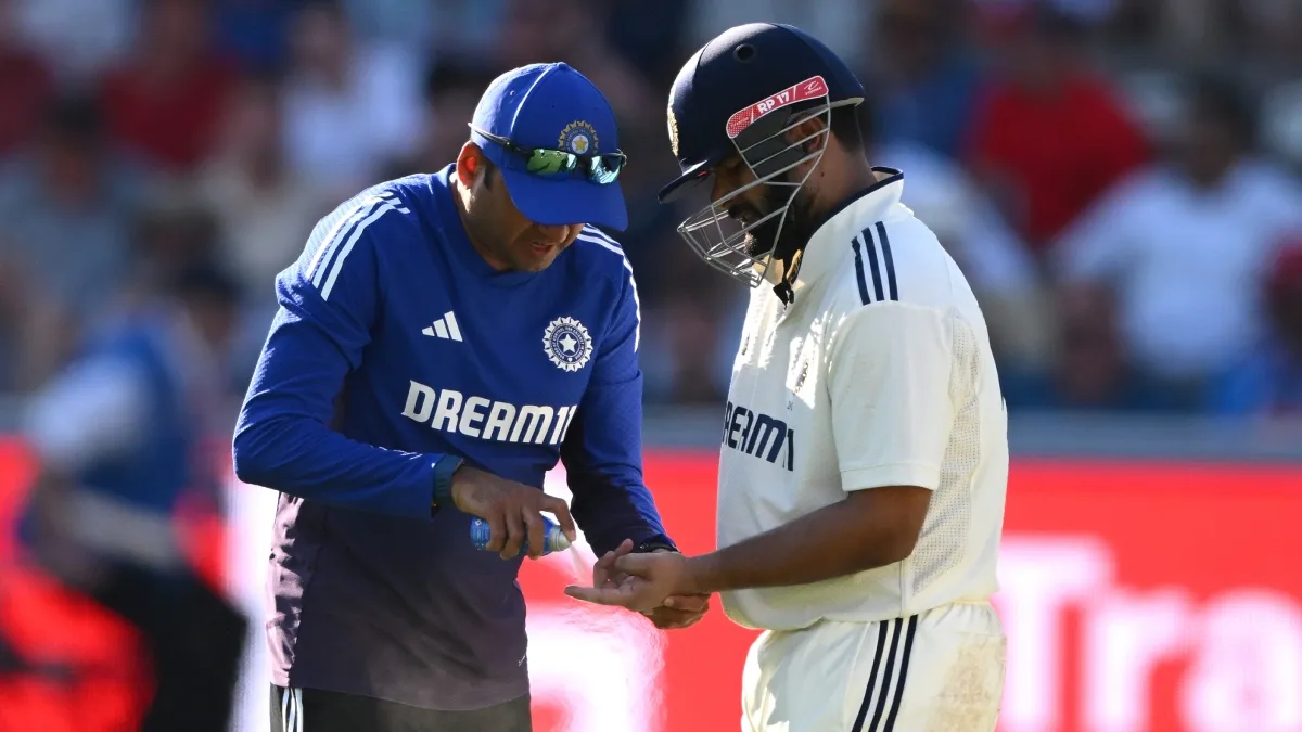 Rishabh Pant was hit on his finger on Day 2 of the Lord's Test.