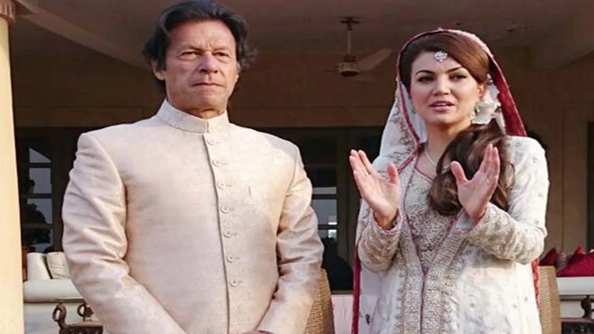 Reham Khan with her former husband Imran Khan. 