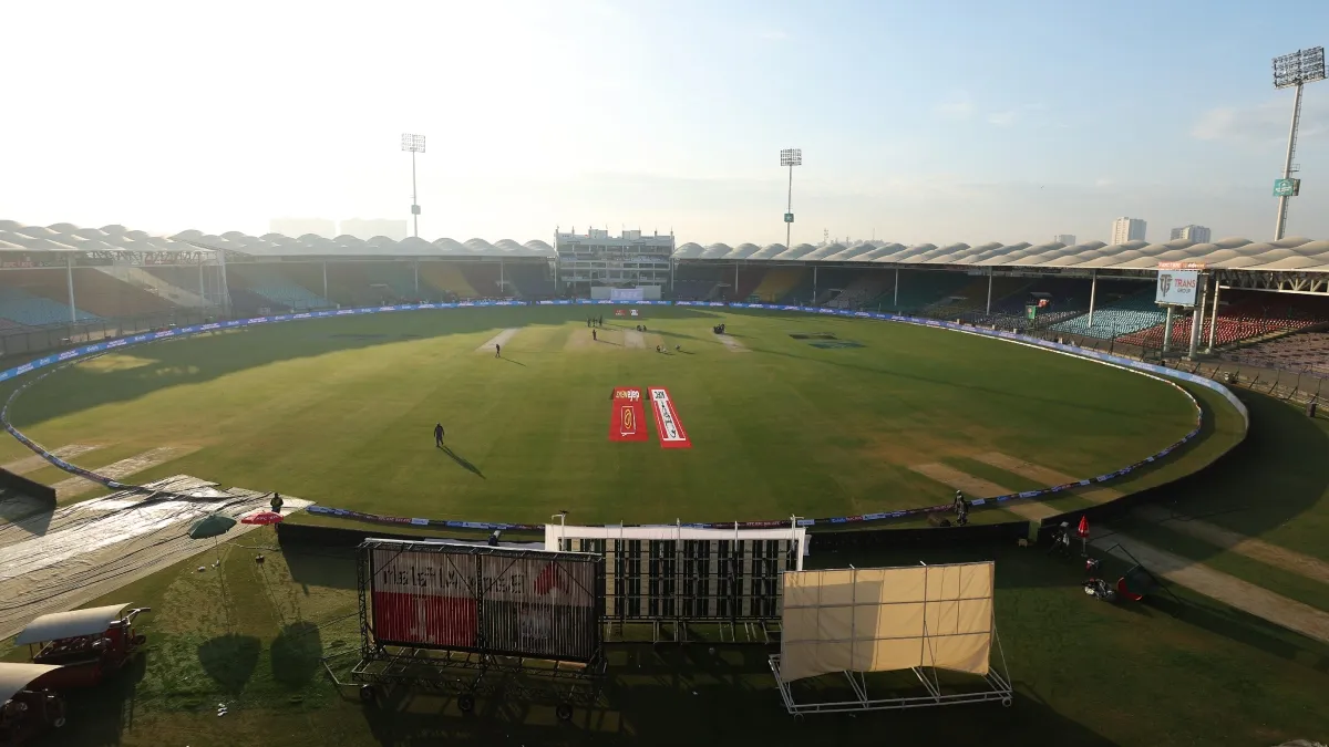 A general view of Karachi's National Stadium