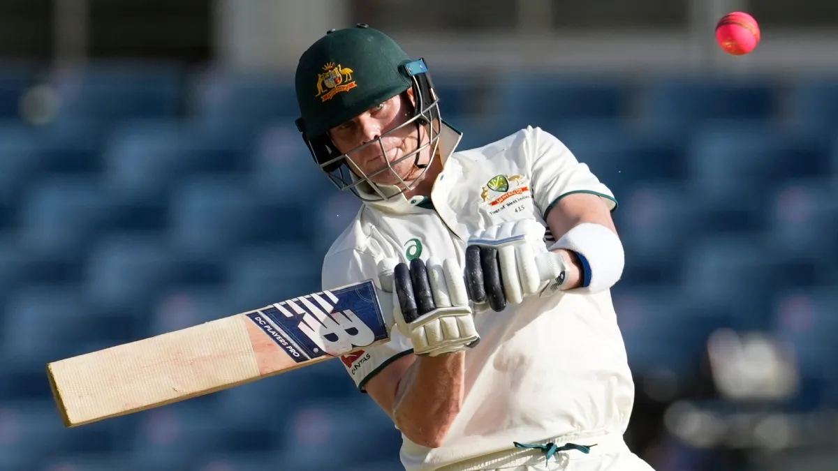 Steve Smith was the highest run-getter for Australia in their first innings of the third Test against the West Indies in Jamaica