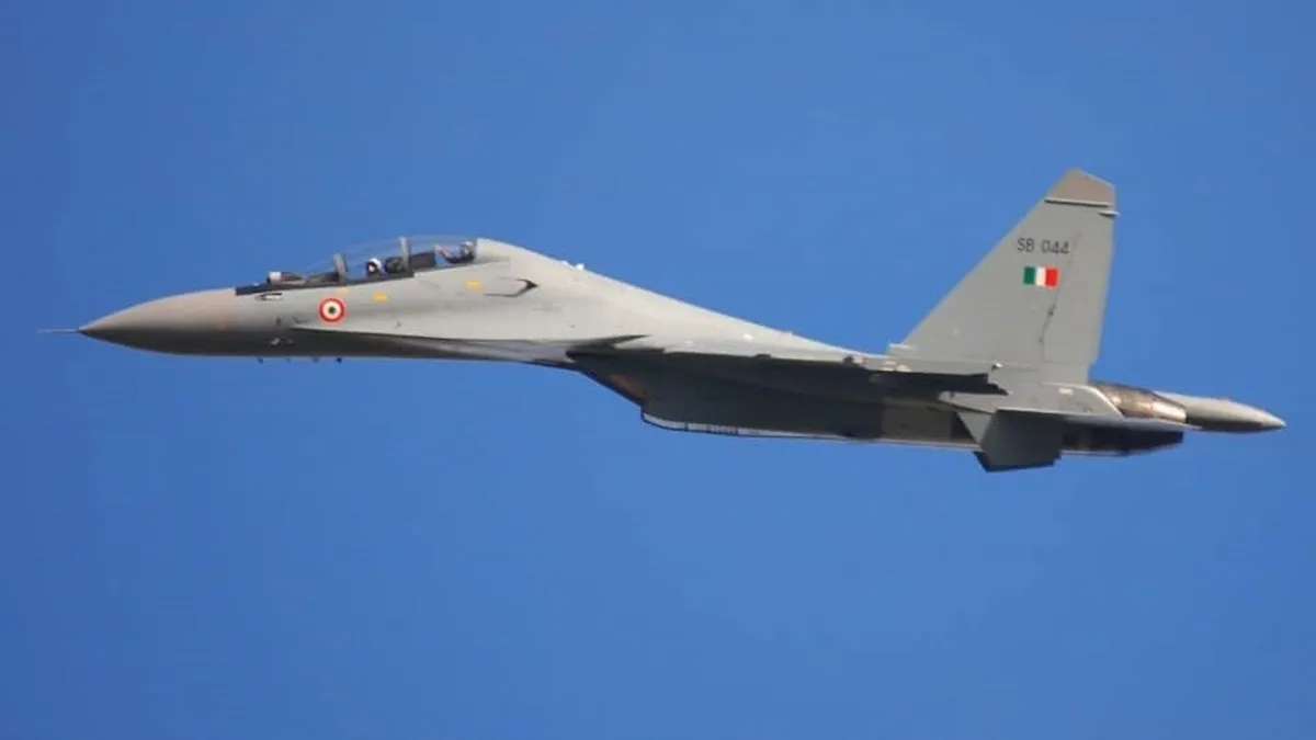 Su-30MKI fighter jet.