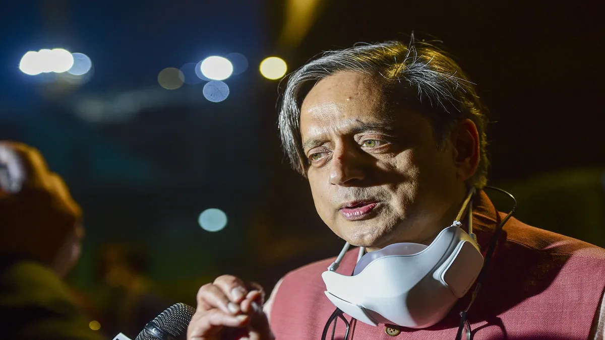 Shashi Tharoor, senior Congress leader and Member of Parliament from Thiruvananthapuram. 
