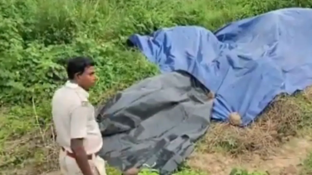 Visuals from spot where the minor was allegedly set on fire by unidentified men.