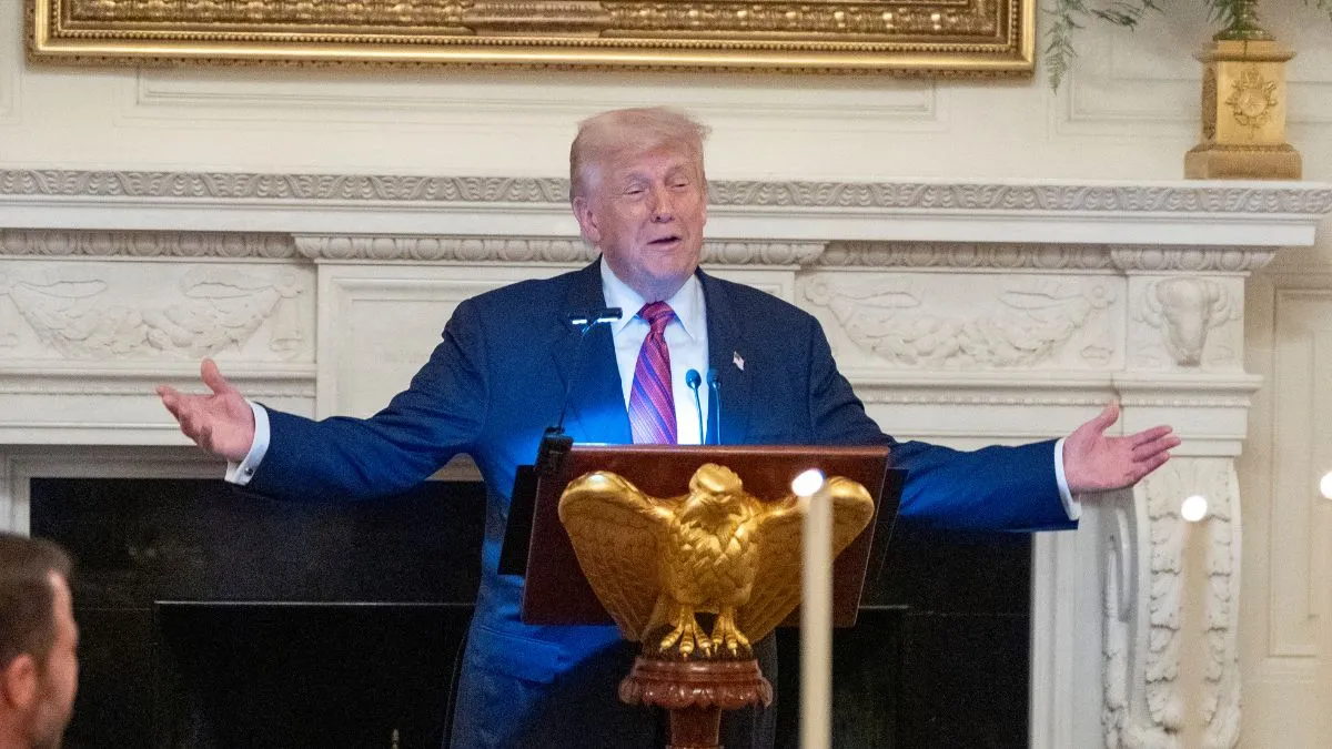 US President Donald Trump at White House.