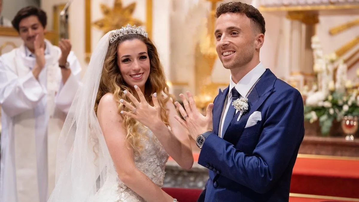 Diogo Jota on his wedding day